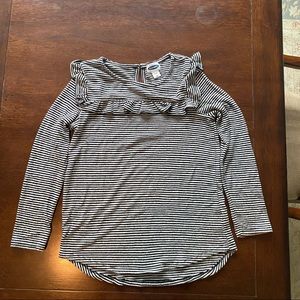 Old Navy Long Sleeve Tee with ruffle